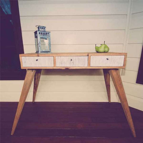 Once Upon A Queenslander Eco Recycled Console / Dressing Table in Mint Once Upon A Queenslander Eco Recycled Console / Dressing Table in Mint