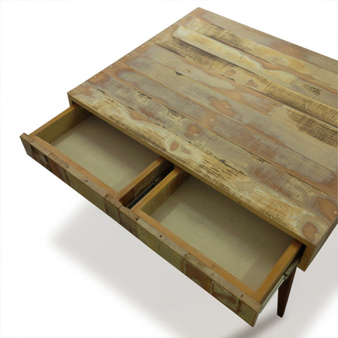 "Once Upon A Queenslander" Eco Recycled Retro Coffee Table With 4 Drawers "Once Upon A Queenslander" Eco Recycled Retro Coffee Table With 4 Drawers