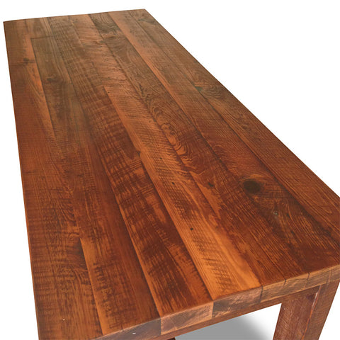 "Once Upon A Queenslander" Industrial Recycled High Bench Table Dark Walnut Finish (SUPERSIZED) "Once Upon A Queenslander" Industrial Recycled High Bench Table Dark Walnut Finish (SUPERSIZED)