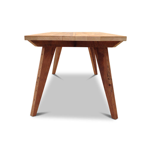Modern Mid Century Retro Recycled Dining Table in Natural Medium (1.8m) Modern Mid Century Retro Recycled Dining Table in Natural Medium (1.8m)