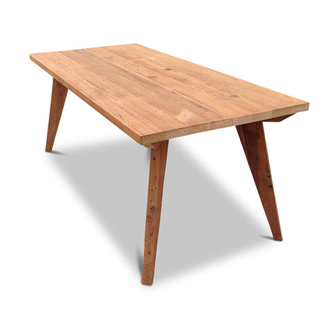 Modern Mid Century Retro Recycled Dining Table in Natural Medium (1.8m) Modern Mid Century Retro Recycled Dining Table in Natural Medium (1.8m)