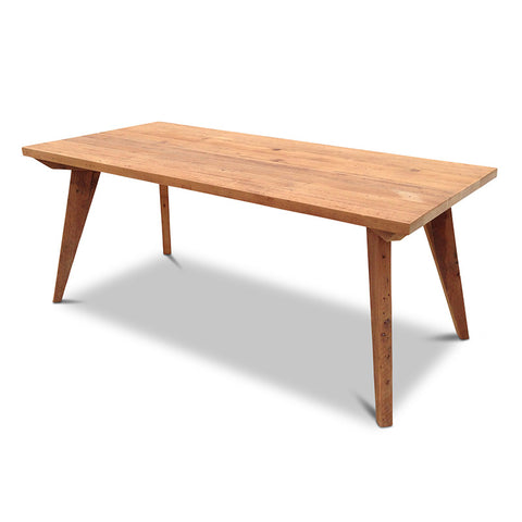 Modern Mid Century Retro Recycled Dining Table in Natural Small (1.5m)