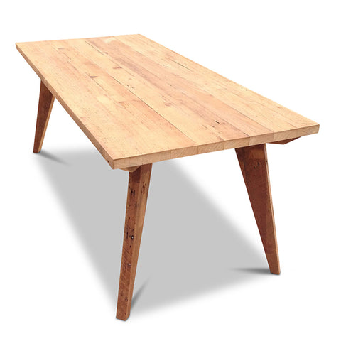 Modern Mid Century Retro Recycled Dining Table in Natural Large (2m) Modern Mid Century Retro Recycled Dining Table in Natural Large (2m)