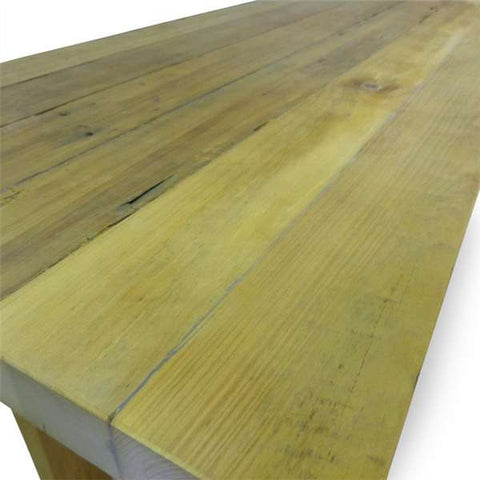 "Once Upon A Queenslander" Eco Recycled High Bench Table in Natural with Wheels (SUPERSIZED) "Once Upon A Queenslander" Eco Recycled High Bench Table in Natural with Wheels (SUPERSIZED)