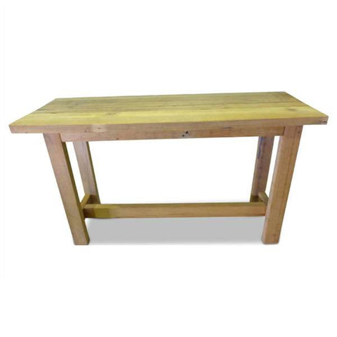 "Once Upon A Queenslander" Eco Recycled High Bench Table in Natural with Wheels (SUPERSIZED) "Once Upon A Queenslander" Eco Recycled High Bench Table in Natural with Wheels (SUPERSIZED)