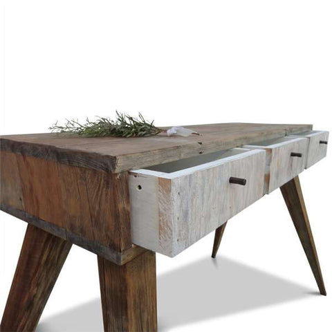 "Once Upon A Queenslander" Eco Recycled Console / Dressing Table in White "Once Upon A Queenslander" Eco Recycled Console / Dressing Table in White