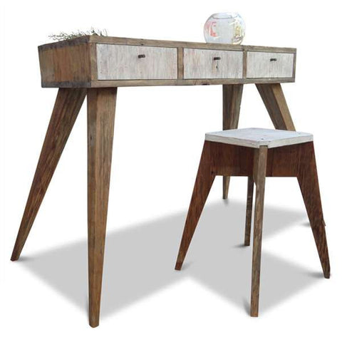 "Once Upon A Queenslander" Eco Recycled Console / Dressing Table in White "Once Upon A Queenslander" Eco Recycled Console / Dressing Table in White