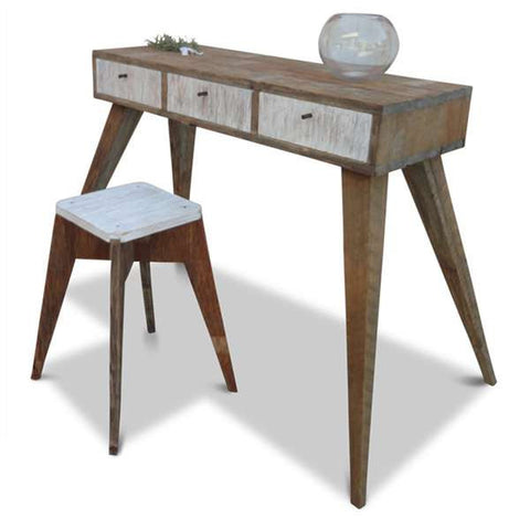 "Once Upon A Queenslander" Eco Recycled Console / Dressing Table in White "Once Upon A Queenslander" Eco Recycled Console / Dressing Table in White