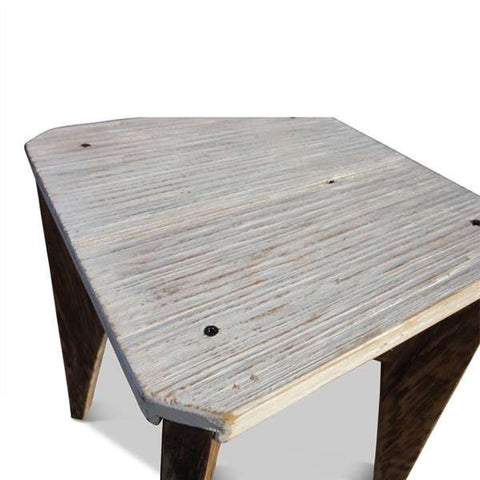 "Once Upon A Queenslander" Eco Recycled Stool in White "Once Upon A Queenslander" Eco Recycled Stool in White