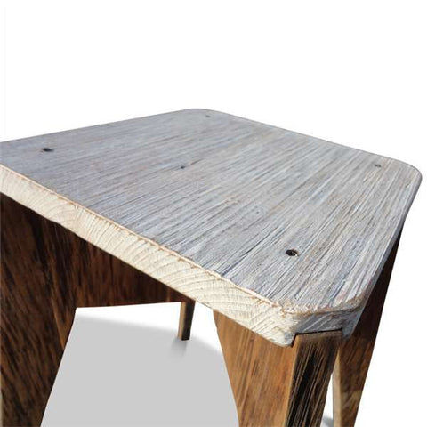 "Once Upon A Queenslander" Eco Recycled Stool in White "Once Upon A Queenslander" Eco Recycled Stool in White