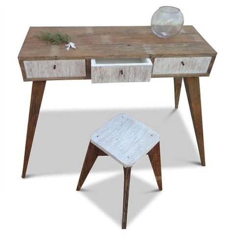 "Once Upon A Queenslander" Eco Recycled Console / Dressing Table in White "Once Upon A Queenslander" Eco Recycled Console / Dressing Table in White