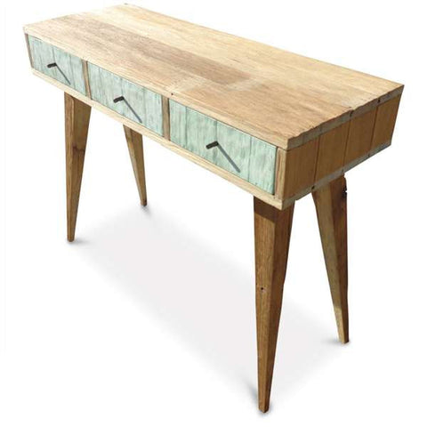 "Once Upon A Queenslander" Eco Recycled Retro Hall Table / Console / Dressing Table / Desk in Mint "Once Upon A Queenslander" Eco Recycled Retro Hall Table / Console / Dressing Table / Desk in Mint