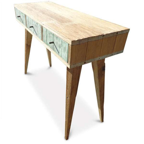 "Once Upon A Queenslander" Eco Recycled Retro Hall Table / Console / Dressing Table / Desk in Mint "Once Upon A Queenslander" Eco Recycled Retro Hall Table / Console / Dressing Table / Desk in Mint