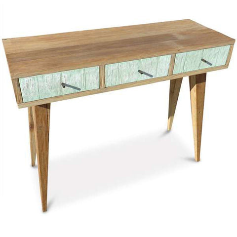 "Once Upon A Queenslander" Eco Recycled Retro Hall Table / Console / Dressing Table / Desk in Mint "Once Upon A Queenslander" Eco Recycled Retro Hall Table / Console / Dressing Table / Desk in Mint