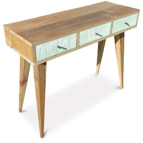 "Once Upon A Queenslander" Eco Recycled Retro Hall Table / Console / Dressing Table / Desk in Mint "Once Upon A Queenslander" Eco Recycled Retro Hall Table / Console / Dressing Table / Desk in Mint