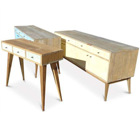"Once Upon A Queenslander" Eco Recycled Retro Hall Table / Console / Dressing Table / Desk in Mint "Once Upon A Queenslander" Eco Recycled Retro Hall Table / Console / Dressing Table / Desk in Mint