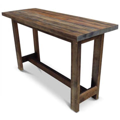 "Once Upon A Queenslander" Eco Recycled High Bench Table in Dark Walnut