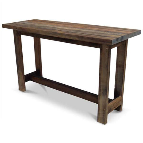 "Once Upon A Queenslander" Eco Recycled High Bench Table in Dark Walnut "Once Upon A Queenslander" Eco Recycled High Bench Table in Dark Walnut