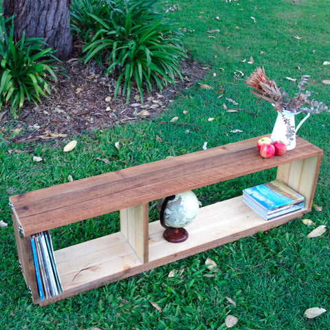 "Once Upon A Queenslander" Eco Recycled Modular Bookcase / Bench / TV Stand "Once Upon A Queenslander" Eco Recycled Modular Bookcase / Bench / TV Stand