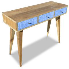 "Once Upon A Queenslander" Eco Recycled Retro Hall Table / Console / Dressing Table / Desk in Navy Blue