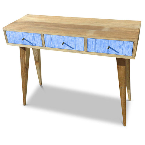 "Once Upon A Queenslander" Eco Recycled Retro Hall Table / Console / Dressing Table / Desk in Navy Blue "Once Upon A Queenslander" Eco Recycled Retro Hall Table / Console / Dressing Table / Desk in Navy Blue