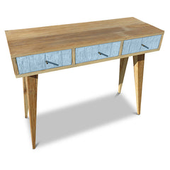"Once Upon A Queenslander" Eco Recycled Retro Hall Table / Console / Dressing Table / Desk in Powder Blue