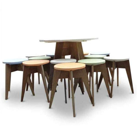 "Once Upon A Queenslander" Eco Recycled Cafe Style Stool "Once Upon A Queenslander" Eco Recycled Cafe Style Stool