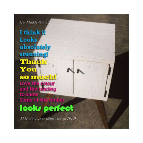 "Once Upon A Queenslander" Eco Recycled Bedside Table With Drawers "Once Upon A Queenslander" Eco Recycled Bedside Table With Drawers