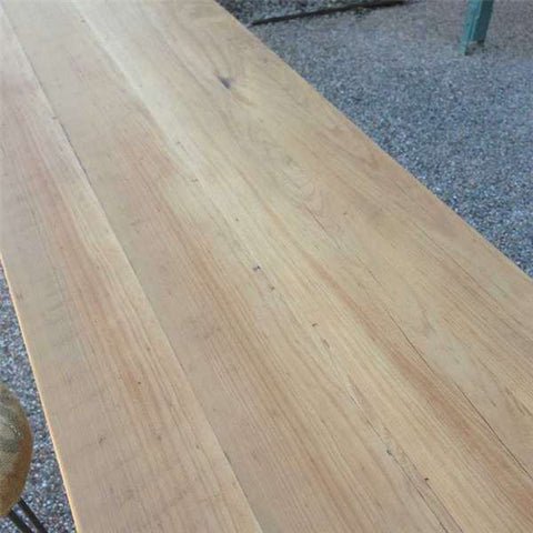 "Once Upon A Queenslander" Eco Recycled "Petite" High Bench Table in Natural & White "Once Upon A Queenslander" Eco Recycled "Petite" High Bench Table in Natural & White