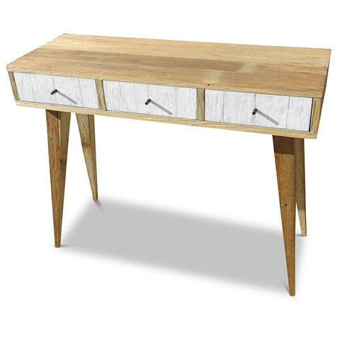"Once Upon A Queenslander" Eco Recycled Retro Hall Table / Console / Dressing Table / Desk in White "Once Upon A Queenslander" Eco Recycled Retro Hall Table / Console / Dressing Table / Desk in White