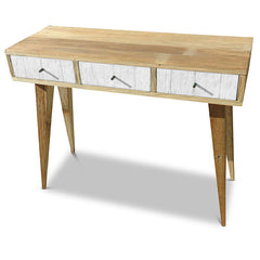 "Once Upon A Queenslander" Eco Recycled Retro Hall Table / Console / Dressing Table / Desk in White