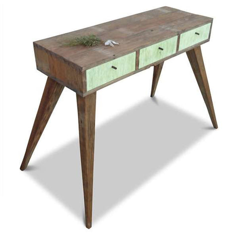 Once Upon A Queenslander Eco Recycled Console / Dressing Table in Mint Once Upon A Queenslander Eco Recycled Console / Dressing Table in Mint
