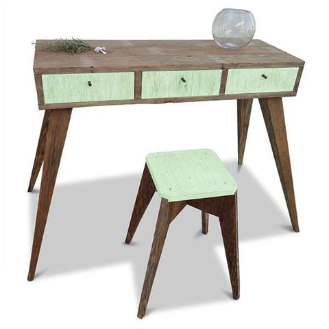 Once Upon A Queenslander Eco Recycled Console / Dressing Table in Mint Once Upon A Queenslander Eco Recycled Console / Dressing Table in Mint