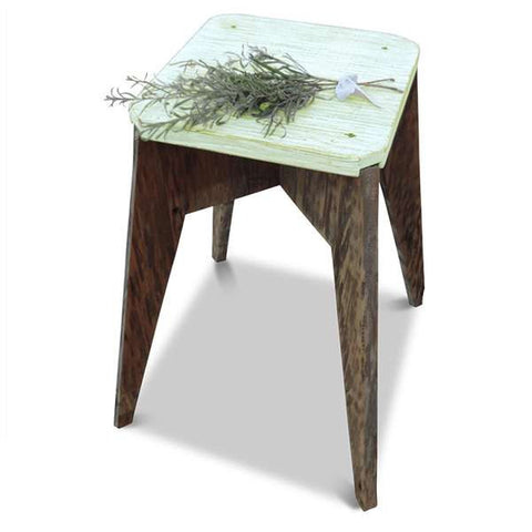 "Once Upon A Queenslander" Eco Recycled Stool in Mint "Once Upon A Queenslander" Eco Recycled Stool in Mint