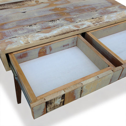 "Once Upon A Queenslander" Eco Recycled Retro Coffee Table With 4 Drawers "Once Upon A Queenslander" Eco Recycled Retro Coffee Table With 4 Drawers