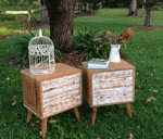Buy handmade solid timber wood bedside tables in Shabby Chic, Retro, Modern Mid Century styles and more and take advantage of our Free Standard Delivery offer to Sydney, Melbourne, Brisbane & Perth cities!
