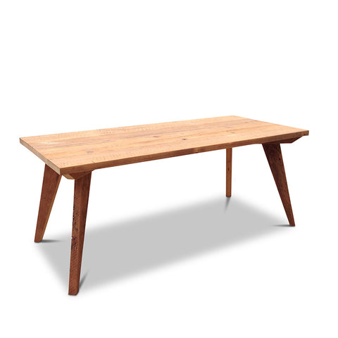 Modern Mid Century Retro Recycled Dining Table in Natural Small (1.5m)