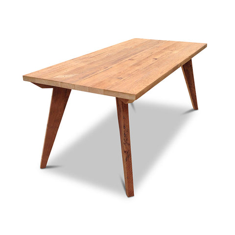 Modern Mid Century Retro Recycled Dining Table in Natural Medium (1.8m)