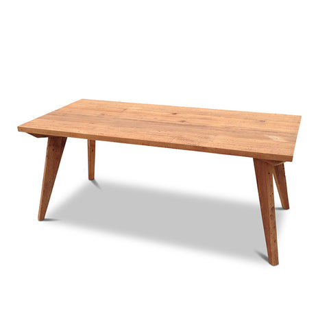 Modern Mid Century Retro Recycled Dining Table in Natural X-Large (2.4m)