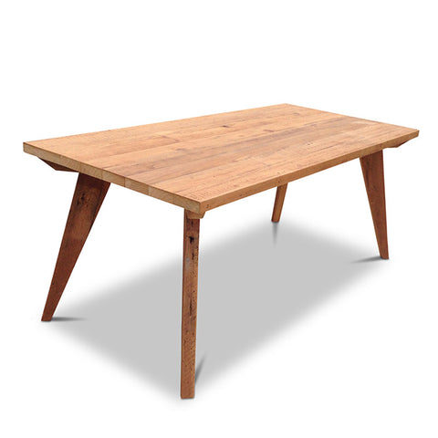 Modern Mid Century Retro Recycled Dining Table in Natural Large (2m)