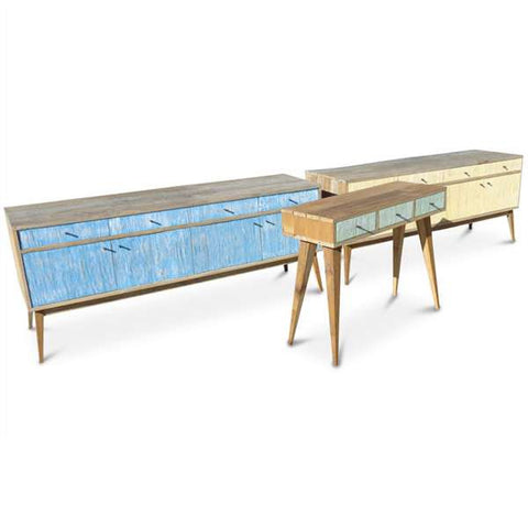 "Once Upon A Queenslander" Eco Recycled Retro Hall Table / Console / Dressing Table / Desk in Mint