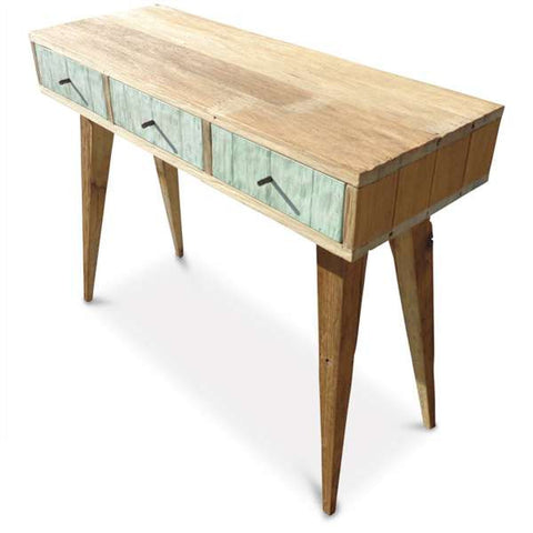 "Once Upon A Queenslander" Eco Recycled Retro Hall Table / Console / Dressing Table / Desk in Mint