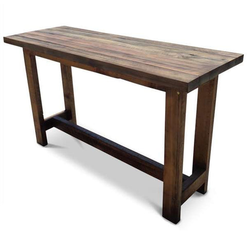 "Once Upon A Queenslander" Eco Recycled High Bench Table in Dark Walnut