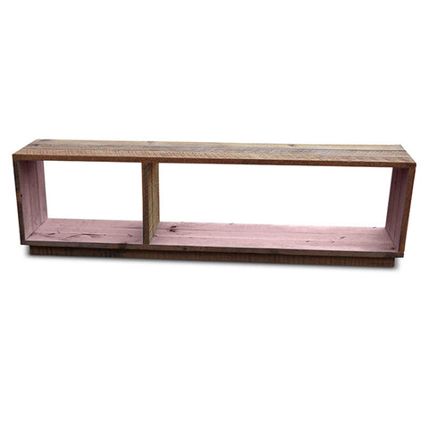 "Once Upon A Queenslander" Eco Recycled Modular Bookcase / Bench / TV Stand in Blush Pink