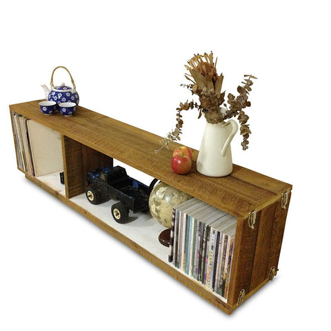 "Once Upon A Queenslander" Eco Recycled Modular Bookcase / Bench / TV Stand in White