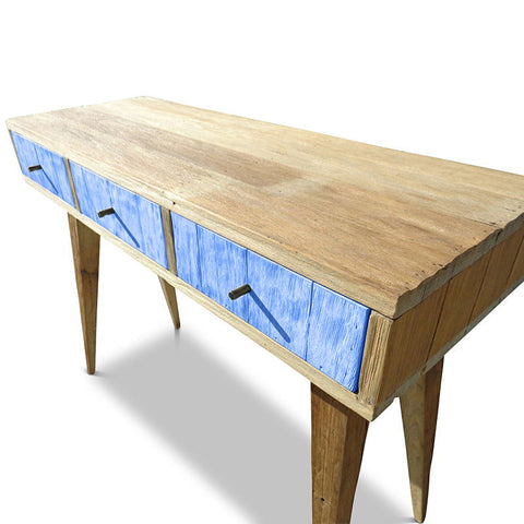 "Once Upon A Queenslander" Eco Recycled Retro Hall Table / Console / Dressing Table / Desk in Navy Blue