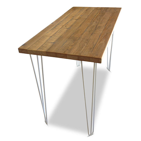 "Once Upon A Queenslander" Industrial Recycled High Bench Table - White